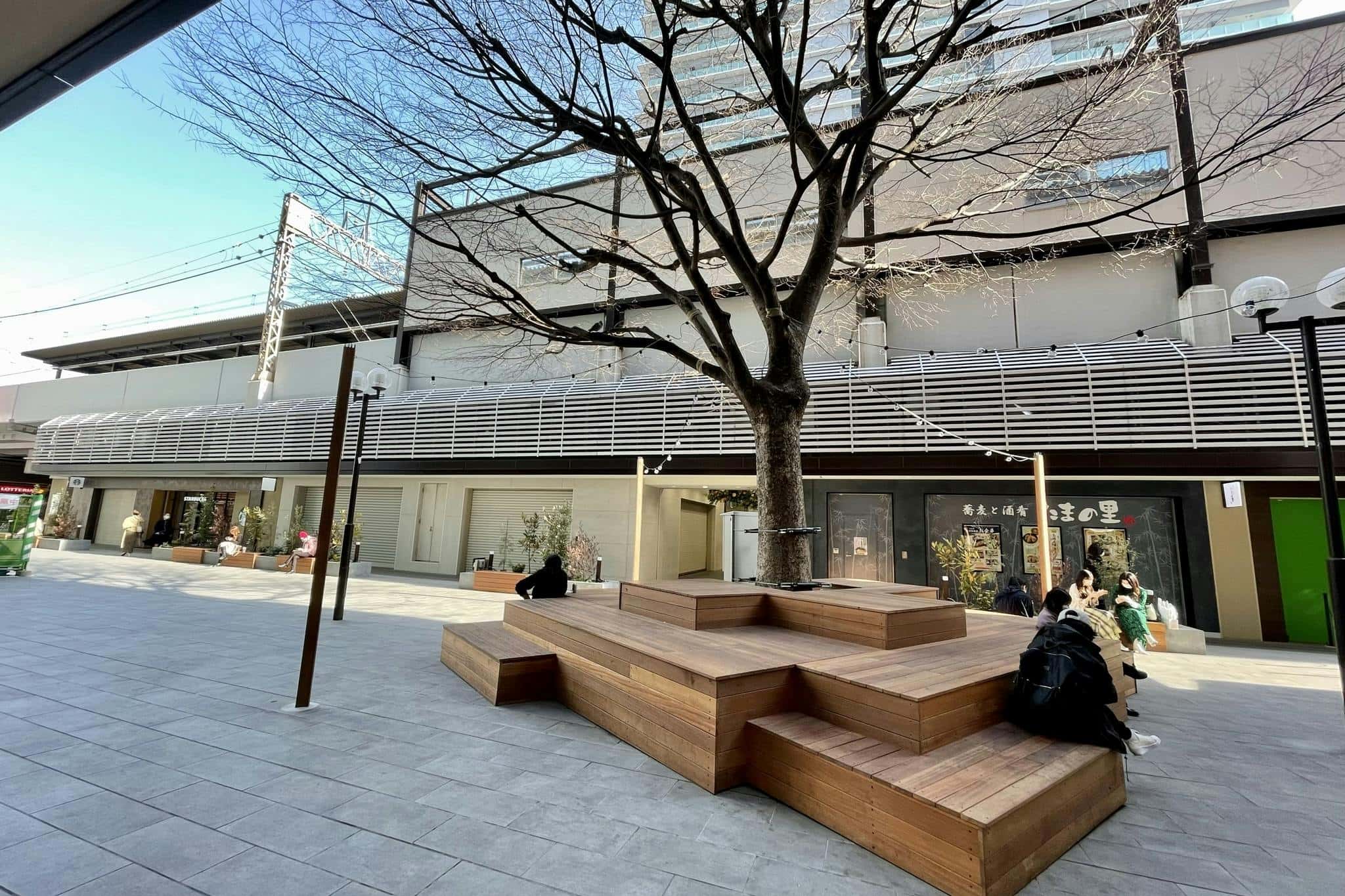 物販やワークショップ、キッチンカーなどに最適なけやき広場