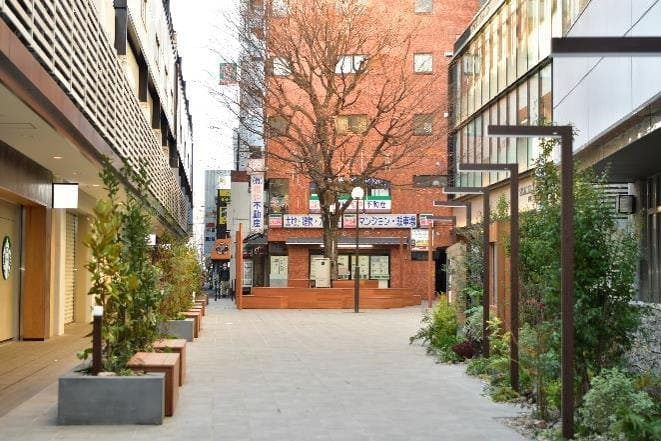 物販やワークショップ、キッチンカーなどに最適なけやき広場1